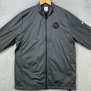 Ohio State Buckeyes Jacket Full Zip Men Large Gray Long Sleeve Athletic Nike NEW